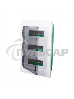 Бокс СП EASY9 встраив. с прозрачной дверью 3ряда 36мод. SchE EZ9E312S2FRU