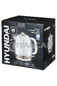 Чайник электрический Hyundai HYK-S4500 1.7л. 2200Вт жемчужный/золотистый (корпус: нержавеющая сталь/пластик)