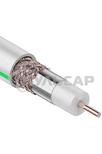 Кабель коаксиальный PROconnect SAT 703 B, Cu/Al/Cu, 64%, 75 Ом, бухта 100 м, белый