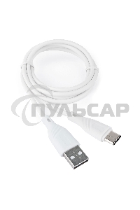 Кабель USB2.0 Cablexpert CCB-USB2-AMCMO1-1MW, AM/Type-C, издание Classic 0.1, длина 1м, белый, блистер