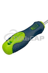 Отвертка, SL3,0 х 100 мм, CrV, 2-х компонентная рукоятка Сибртех