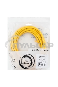 Патч-корд UTP Cablexpert кат.5e, 5м, литой, многожильный (желтый)