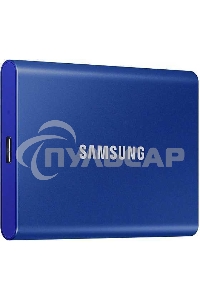 Внешний SSD Samsung T7, 2TB, USB 3.2 Gen 2 Type-C, R/W 1050/1000, синий