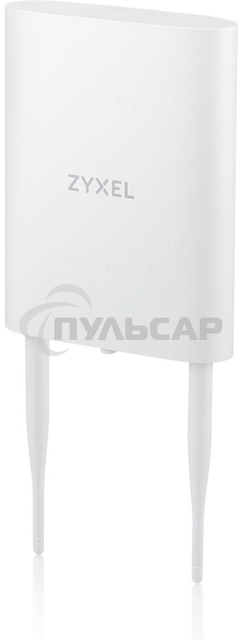 Гибридная уличная точка доступа Zyxel NebulaFlex NWA55AXE, 802.11a/b/g/n/ac/ax (2,4 и 5 ГГц), внешние антенны 2x2 (в комплекте), до 575+1200 Мбит/с, 1xLAN GE, защита от 4G/5G, без поддержки Captive po