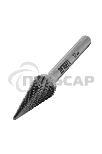Борфреза по металлу твердосплавная, коническая, тип-M, 12 мм Denzel