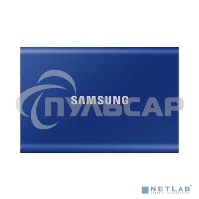 Внешний SSD Samsung T7, 2TB, USB 3.2 Gen 2 Type-C, R/W 1050/1000, синий