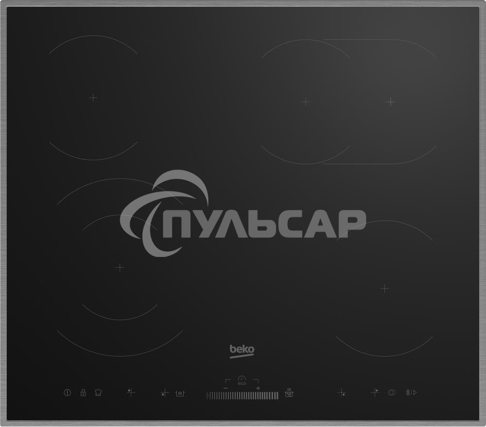 Встраиваемая электрическая варочная поверхность Beko HIC 64503 TX, черный