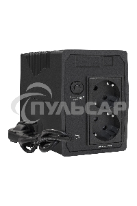 Источник бесперебойного питания ExeGate EP276528RUS Power Back BNB-650 650VA, черный, 2 евророзетки