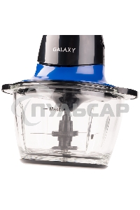 Измельчитель электрический Galaxy Line GL 2357, синий, стеклянная чаша 0,75 л, 400 Вт, импульсный режим