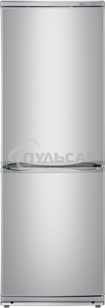 Холодильник Atlant XM-4012-080 серебристый двухкамерный 201/101л морозилка снизу
