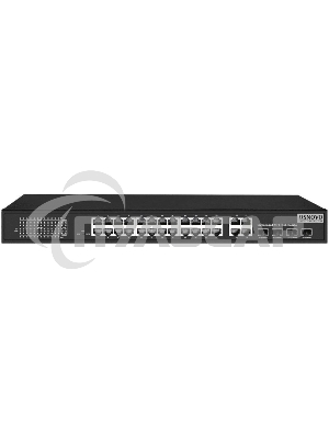 Коммутатор Osnovo SW-62422(400W) 26x100Mb 24PoE+ 400W неуправляемый