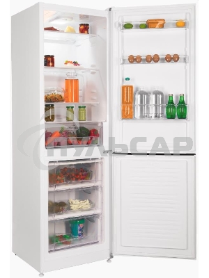 Холодильник Nordfrost NRB 132 W белый двухкамерный 205/100л морозилка снизу