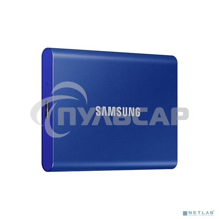 Внешний SSD Samsung T7, 2TB, USB 3.2 Gen 2 Type-C, R/W 1050/1000, синий