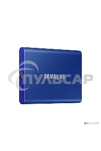 Внешний SSD Samsung T7, 2TB, USB 3.2 Gen 2 Type-C, R/W 1050/1000, синий