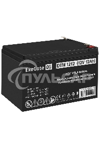 Батарея ExeGate DTM 1212 (12V 12Ah 1251W), клеммы F2