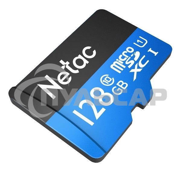 Флеш карта MicroSDXC 128Gb Netac Class 10 UHS-I U1 P500 Standart + адаптер NT02P500STN-128G-R