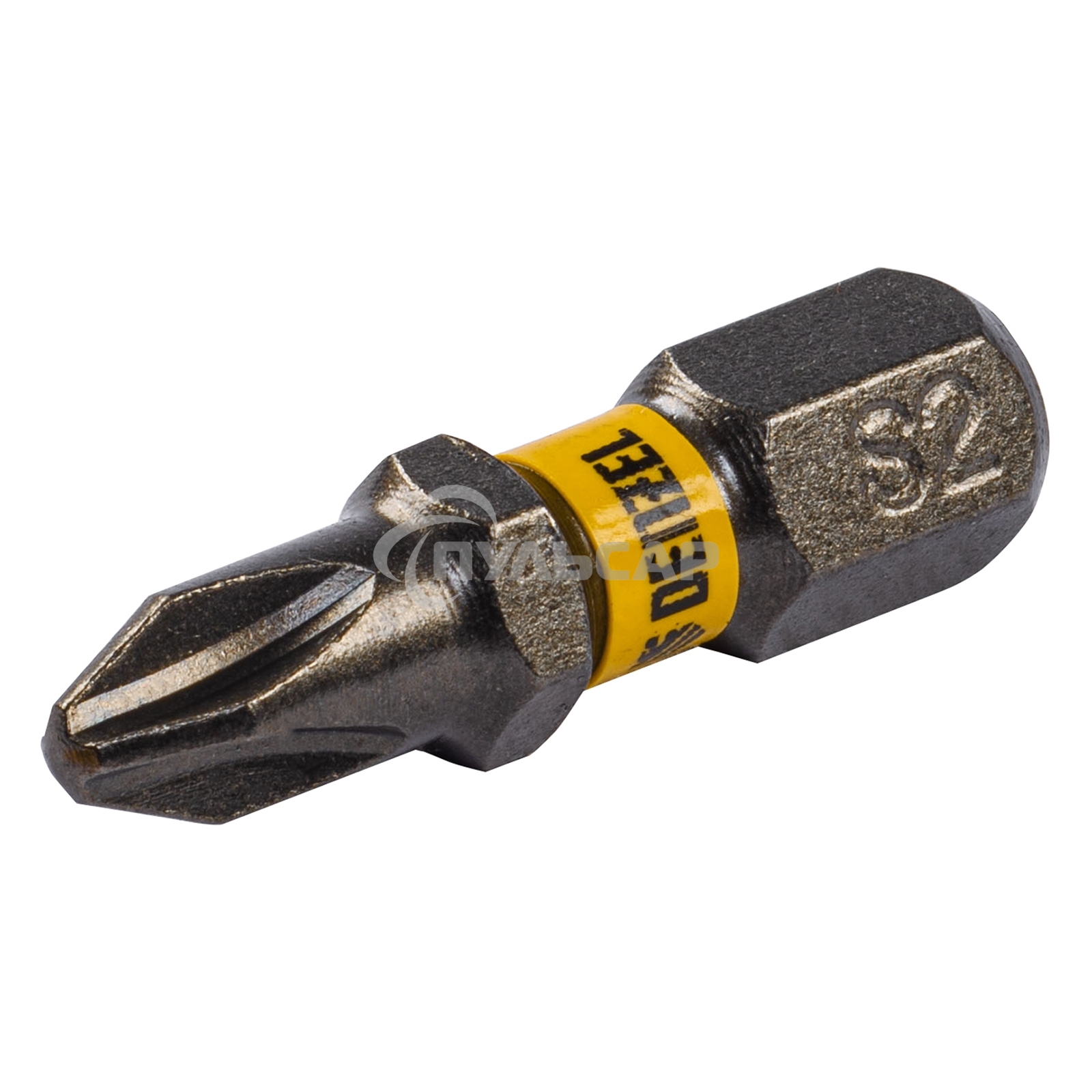 Набор бит PH2х25, сталь S2, шестигранный профиль, 10 шт. Denzel