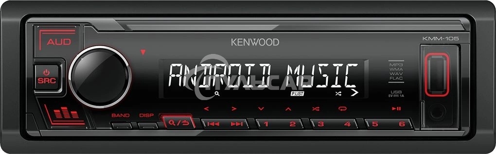 Автомагнитола Kenwood KMM-105 1DIN 4x50Вт AUX 1