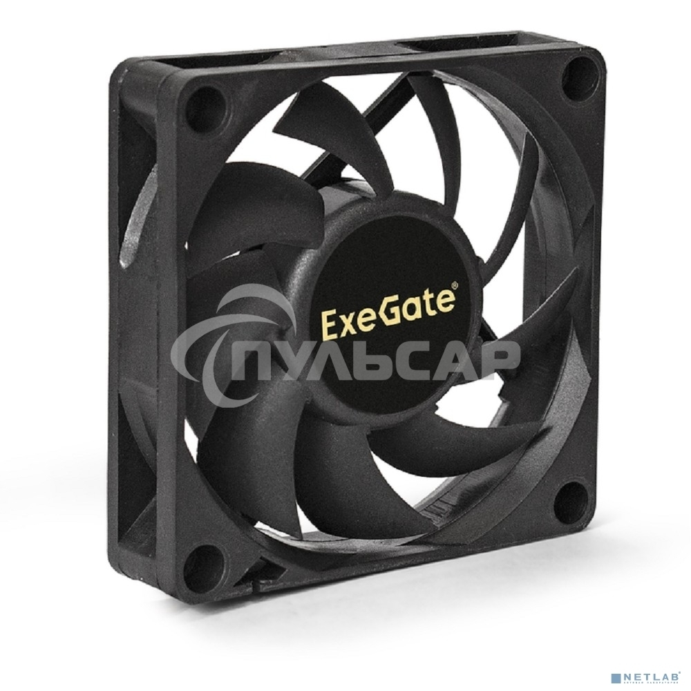 Вентилятор для корпуса ExeGate ExtraSilent ES07015S3P черный, 70 мм, 2000 об/мин, 18 дБ, 3 pin