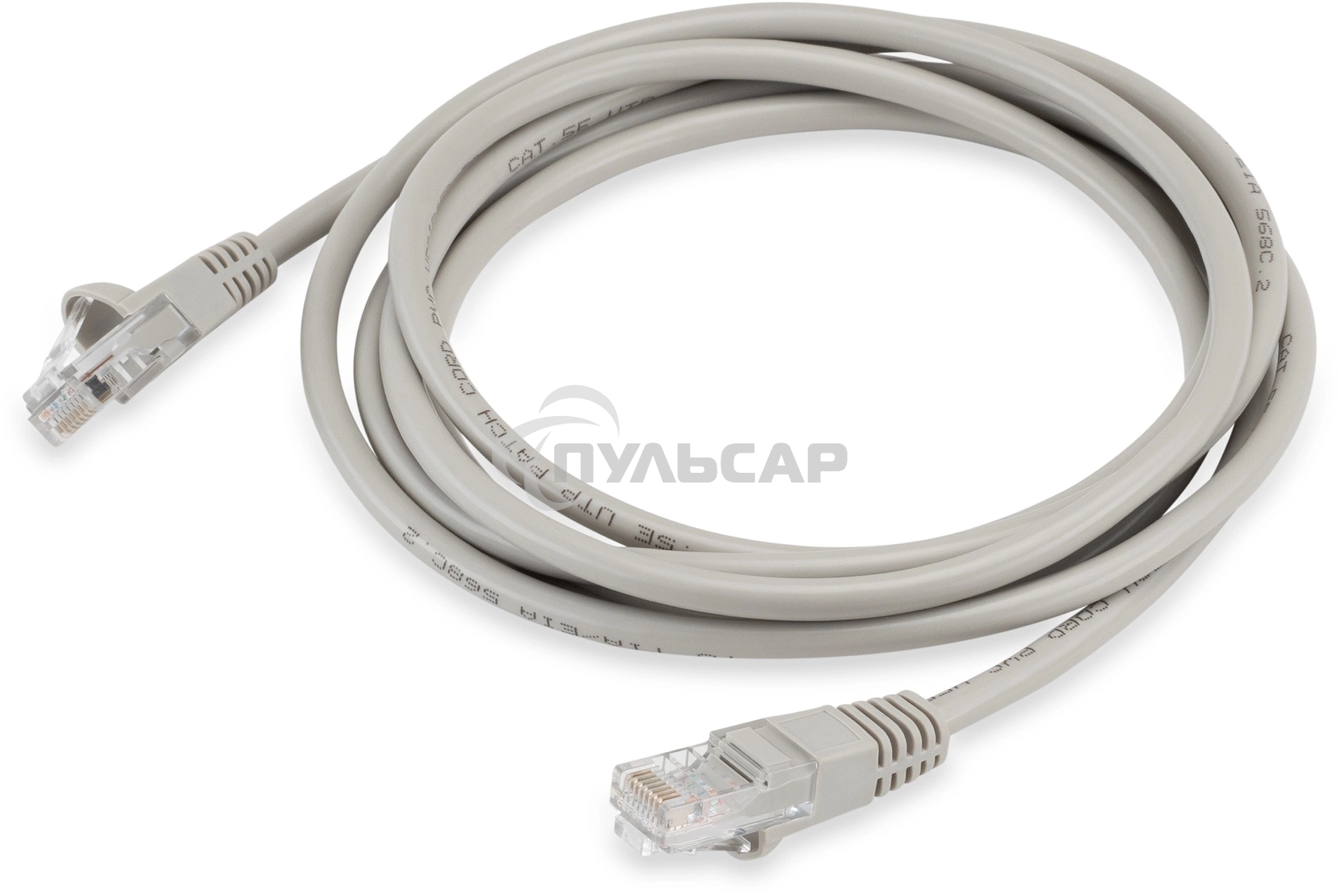 Патч-корд Buro LSZH UTP cat5E 2м серый RJ-45 (m)-RJ-45 (m) (UTP-5E-2M-G-LSZH)