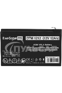 Батарея ExeGate DTM 1212 (12V 12Ah 1251W), клеммы F2