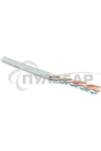 Кабель информационный Hyperline UUTP4R-C5E-S24-IN-LSZH-GY-305 кат.5E UTP 4 пары 24AWG LSZH внутренний 305м серый