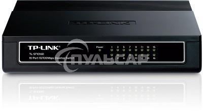 Коммутатор TP-Link SMB TL-SF1016D Коммутатор 16-port 10/100M Desktop Switch, 16 10/100M RJ45 ports, Plastic case