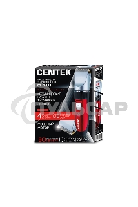 Машинка для стрижки Centek CT-2118 черный/красн