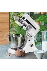 Миксер Galaxy Line GL 2230, белый, планетарный, 700 Вт, 12 скоростей