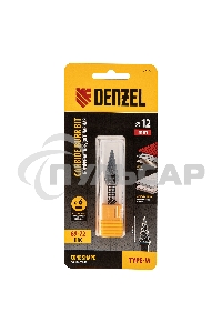 Борфреза по металлу твердосплавная, коническая, тип-M, 12 мм Denzel