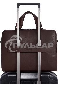 Сумка для ноутбука Piquadro Harper CA4098AP/TM, натур.кожа, темно-коричневый