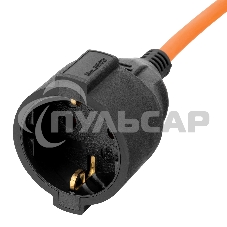 Удлинитель-шнур силовой Garden Series, б/з, ПВС, 20м, 1 розетка, 2*1 мм Denzel