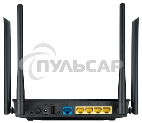 Маршрутизатор беспроводной Asus RT-AC1200 10/100BASE-TX черный (Dual Band)