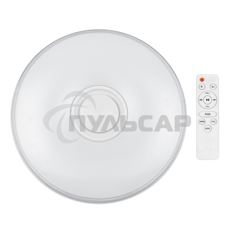 Светильник настенно-потолочный Rexant Fobos Melody 2700-6500 K RGB Bluetooth Sound с пультом и APP LED