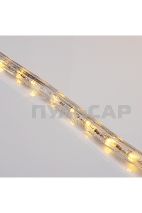 Дюралайт Neon-night LED, постоянное свечение (2W) - теплый белый, 24 LED/м Ø10мм, бухта 100м