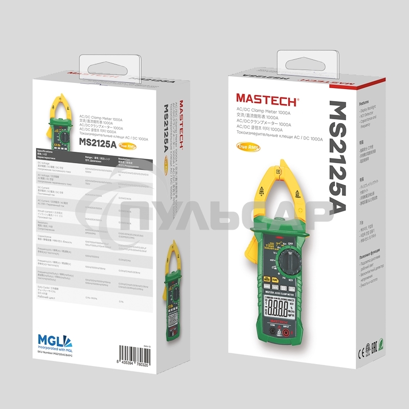 Токовые клещи MS2125A MASTECH