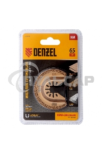 Насадка для МФИ режущая полукруг., HM, по плитке и дереву, 65 мм Denzel