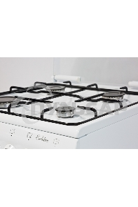 Плита комбинированная De Luxe 506040.00ГЭ (КР) ЧР белый, конфорок 4 шт, духовка 54 л, 50 см x 85 см x 60 см