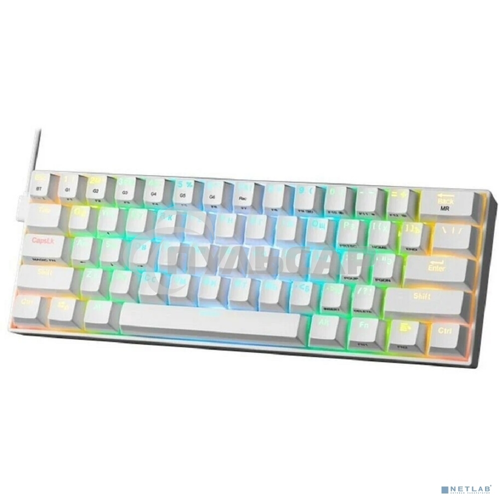 Клавиатура беспроводная Defender DRACONIC RU белый