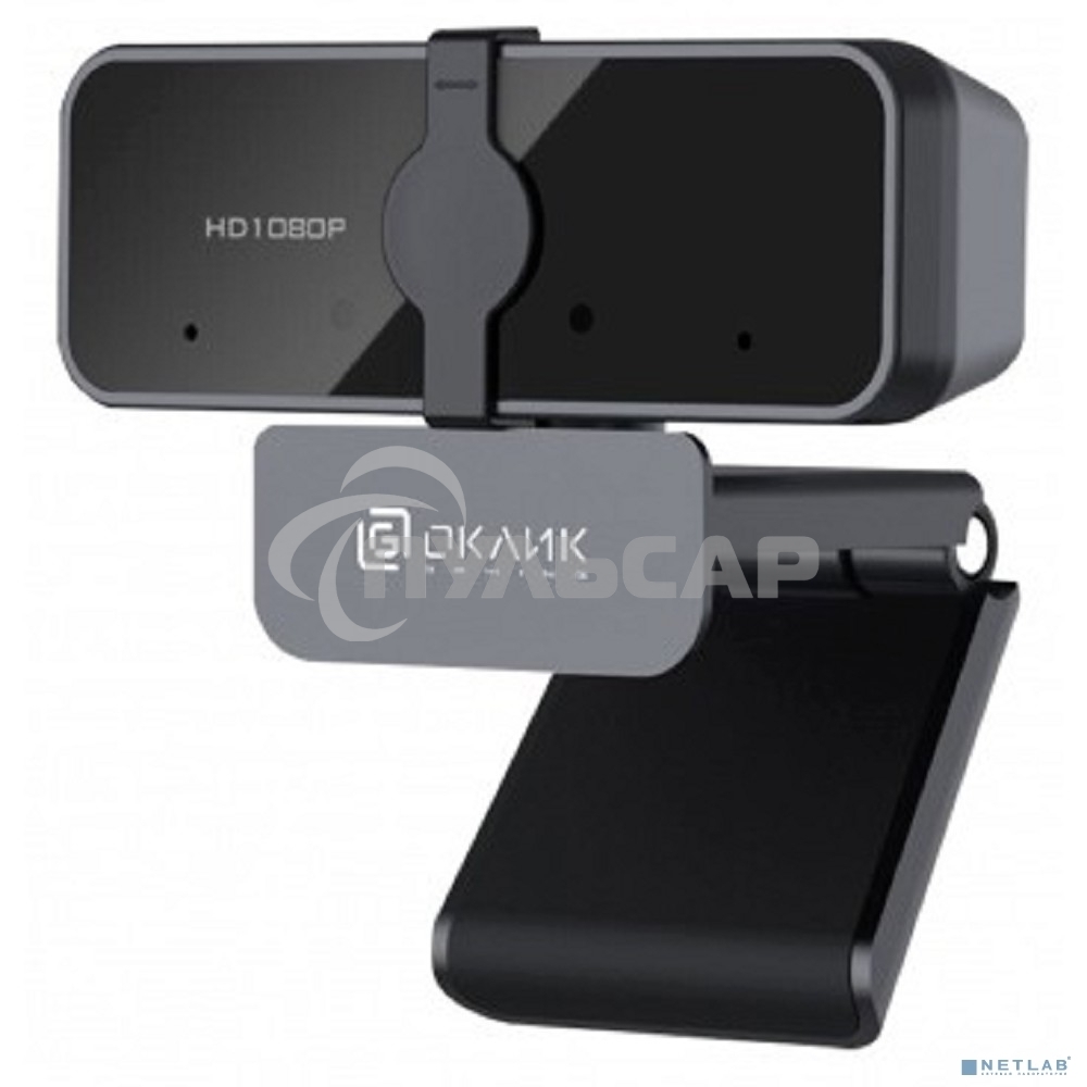 Веб-камера Oklick/Оклик OK-C21FH черный 2Mpix (1920x1080) USB2.0 с микрофоном