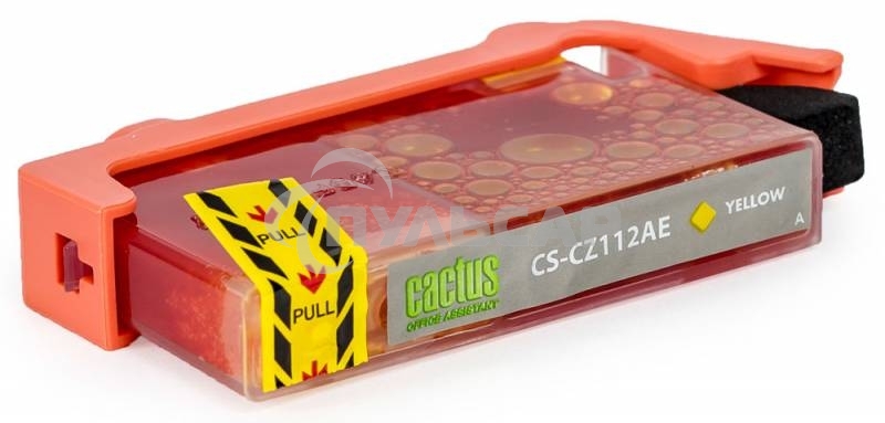 Картридж струйный Cactus CS-CZ112AE №655 желтый (14,6 мл) для HP DJ IA 3525/5525/4515/4525