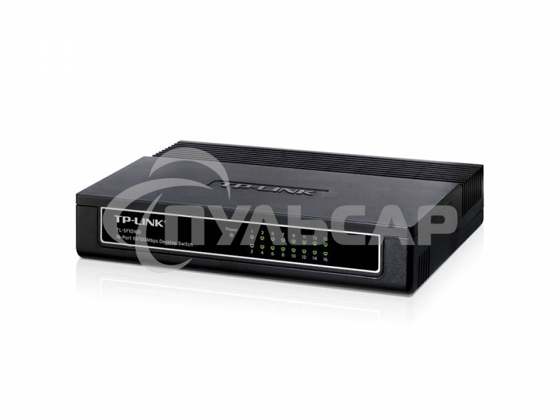 Коммутатор TP-Link SMB TL-SF1016D Коммутатор 16-port 10/100M Desktop Switch, 16 10/100M RJ45 ports, Plastic case