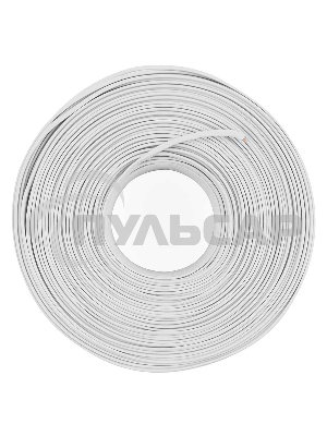 Кабель телефонный TC1000S-100m 4 жилы (4х6x0.1мм) плоский многожильный 100 м, белый