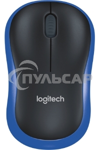 Мышь беспроводная Logitech M185 синий, 1000 dpi, радиоканал, USB, кнопки - 3