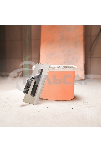 Гладилка нержавеющая 130х270 мм, зуб 10х10 мм, пластиковая ручка Rexant