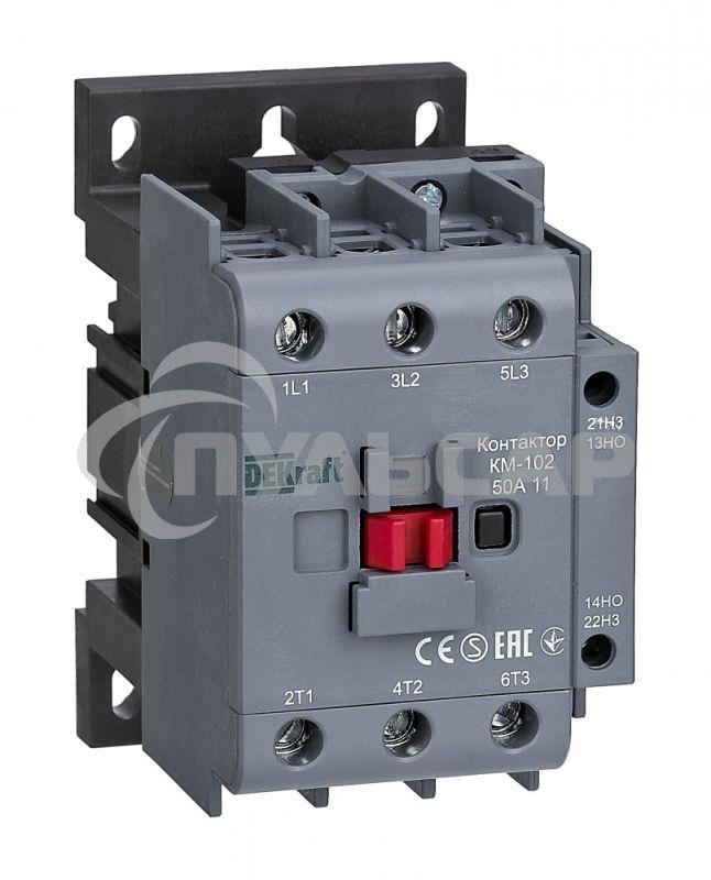 Контактор КМ-102 3п/50А 1НО+1НЗ 230В AC SchE 22007DEK