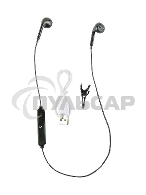 Гарнитура вкладыши Redline BHS-01 черный беспроводные bluetooth (в ушной раковине)