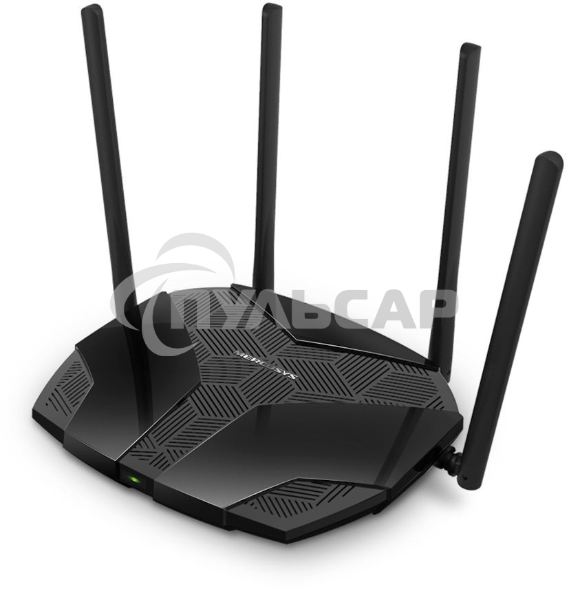 Роутер Mercusys MR70X AX1800 Dual-Band WiFi 6 Router, 574 Mbps at 2.4 GHz + 1201 Mbps at 5 GHz,4× Fixed External Antennas, 3× Gigabit LAN Ports, 1× Gigabit WAN Port, 1024-QAM, OFDMA, Router/Access Point Mode, MU-MIMO, WPA3, TWT, BSS Color