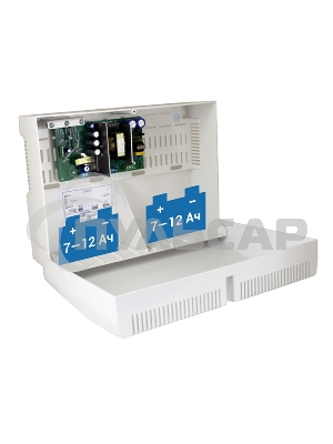 Источник питания СКАТ-1200И7 12В 5А корпус под АКБ 2х12Ач холодный пуск СС ТР ПБ SKAT-1200I7 power supply 12V 5A case for 2x12Ah battery cold start SS TR PB