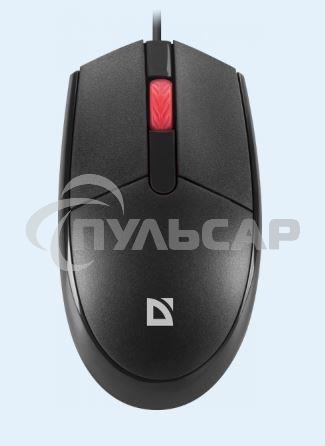 Мышь проводная Defender Delta MM-523 черный, 1000 dpi, USB, кнопки - 3